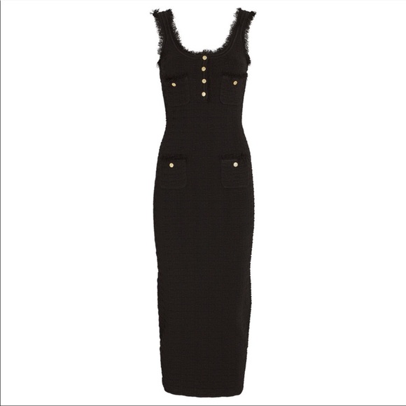 Like new RONNY KOBO Nina Knit Bodycon Dress In Black S